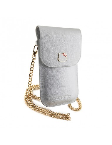 Hello Kitty Leather Metal Logo Chain...
