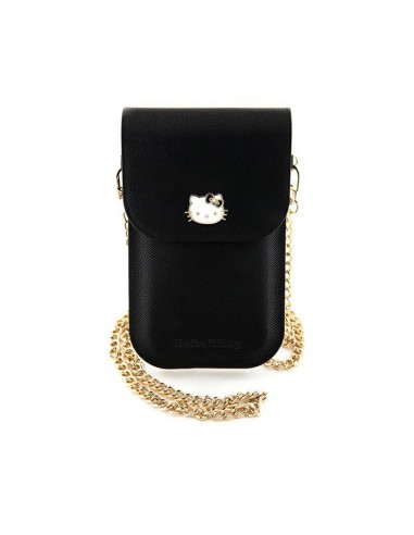 Hello Kitty Leather Metal Logo Chain...