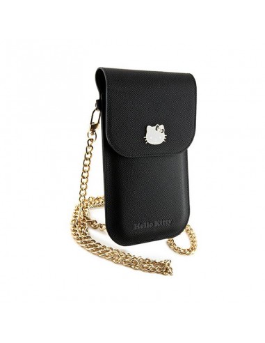 Hello Kitty Leather Metal Logo Chain...