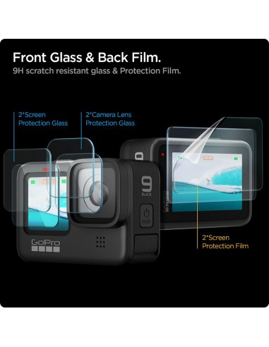 Spigen Glas.TR Slim + Film 2-Set -...