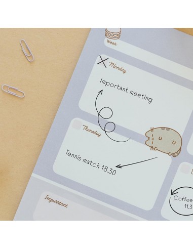 Pusheen - Agenda settimanale della...