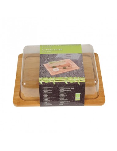 Bamboo cheese board with lid