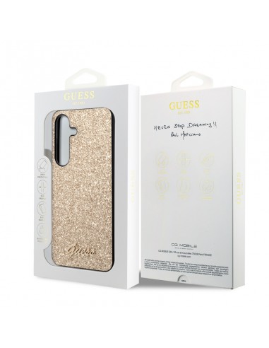 Guess Glitter Flakes Metal Logo Case...