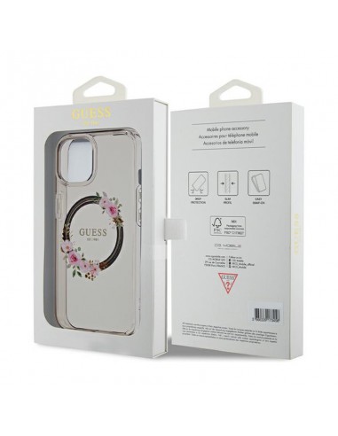 Guess IML Flowers Wreath MagSafe -...