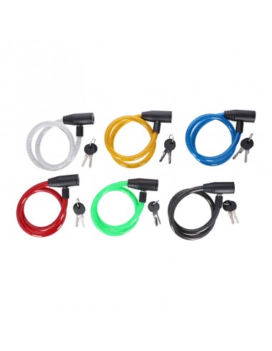 Dunlop - Keyed spiral bicycle lock 65...