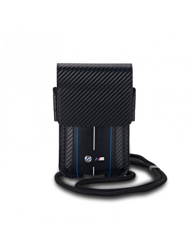 BMW Carbon Blue Stripes Wallet Bag -...