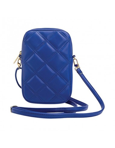 Guess Zip Quilted 4G - Phone bag (blue)