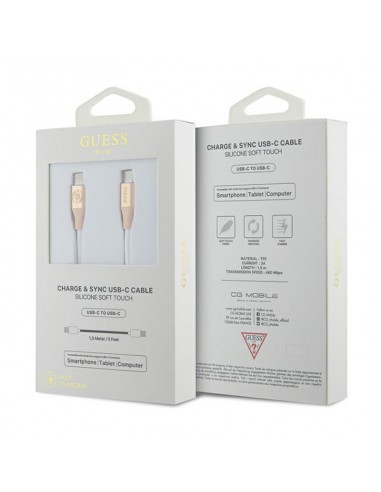 Guess Ebossed Logo - USB-C to USB-C...