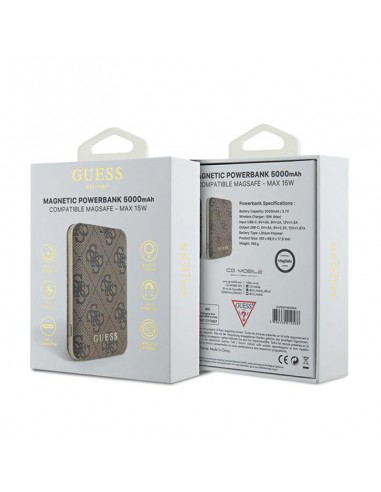 Guess 4G Leather Metal Logo MagSafe -...
