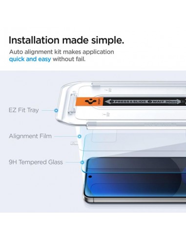 Spigen GLAS.TR EZ FIT 2-Pack -...
