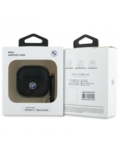 BMW Genuine Leather Silver Logo -...