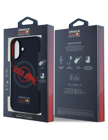 Custodia per iPhone 16 con logo Red...