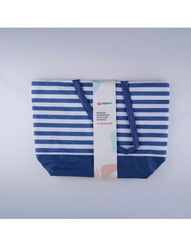 Alpina - Striped Beach Bag 49.3x16x34...