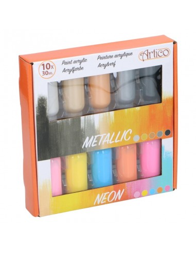 Artico - Set of neon / metallic...