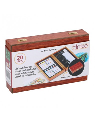 Artico - Art painting set in wooden...