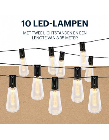 Grundig - Solar Garden LED Lights 3.35 m