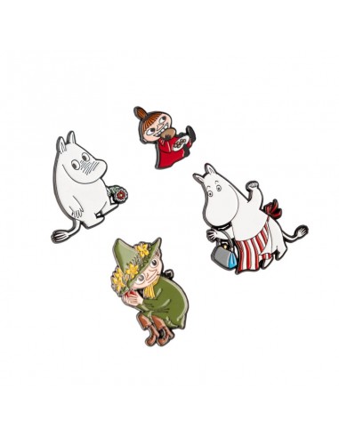 Moomins - Set of 4 Pins for Clothes...