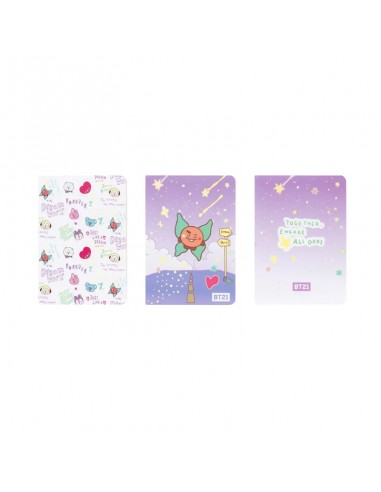 BT21 - Set di quaderni A6 SHOOKY (3...
