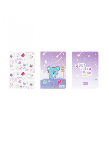 BT21 - Set di quaderni A6 KOYA (3 pezzi)