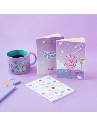 BT21 - Set di quaderni COOKY A6 (3...