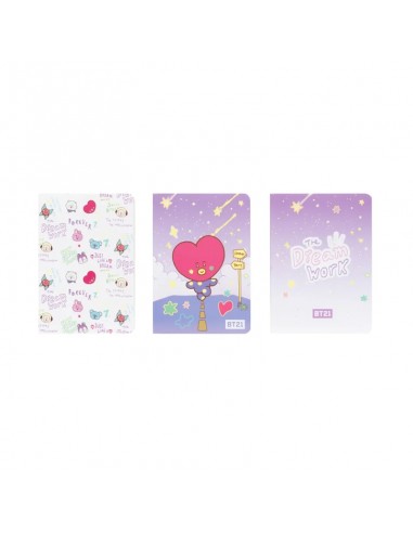 BT21 - Set di quaderni A6 TATA (3 pezzi)