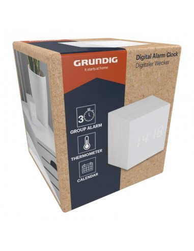 Grundig - Sveglia digitale a LED con...