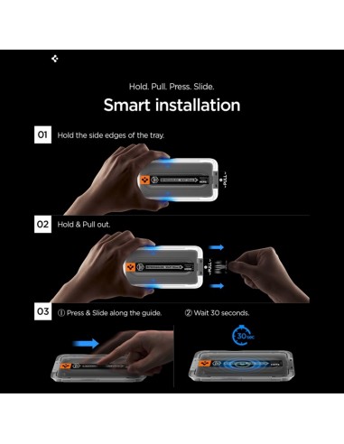 Spigen GLAS.TR EZ Fit Pro Confezione...