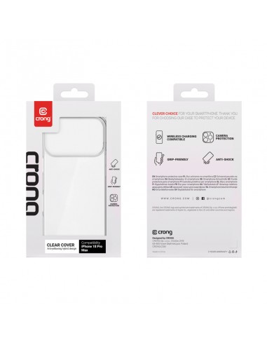 Cover trasparente Crong per iPhone 18...