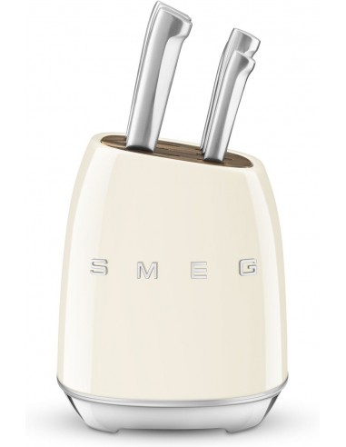 SMEG KNIFE BLOCK 50's STYLE CREAM...