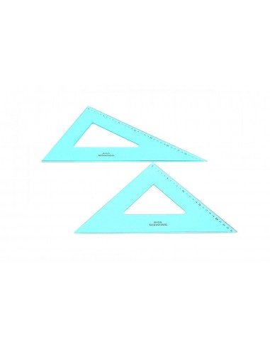 Set di Squadre 45o e 60o Tecnoschool 35 cm