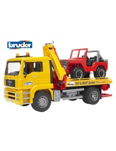 Camion Tga trasporto Jeep con Jeep Bruder 2