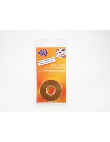 Nastro biadesivo trasparente 15 mm x 10 m