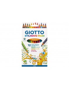 Pastelli Giotto Stilnovo Maxi 12 pezzi