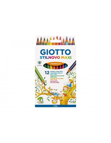 Pastelli Giotto Stilnovo Maxi 12 pezzi