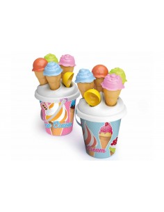 Set Mare Secchiello con Formine Cono Gelato 2