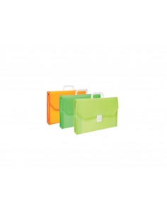 Busta con bottone A5 In polipropilene trasparente cf.5 2