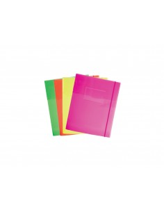 Cartella nik con elastico ppl a4 fluo 2