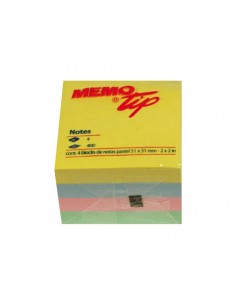 Memo stick cubo 51x51mm colori pastello