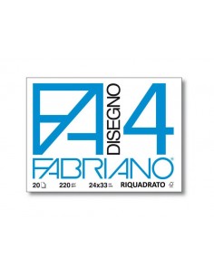 Blocco F4 24x33 liscio riquadrato 20 fogli cf.10 pezzi