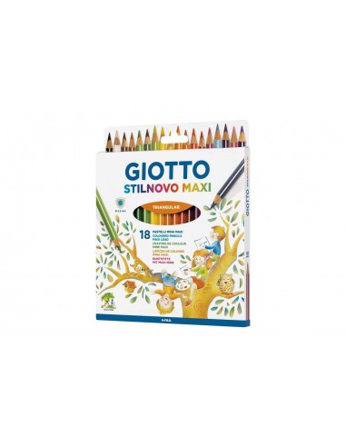 Pastelli Giotto Stilnovo Maxi 18 pezzi