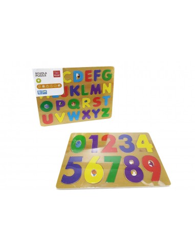 Puzzle Legno Numeri Lettere assortiti