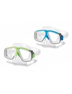 Maschera sub bioculare Surf rider Intex
