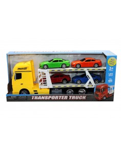 Camion bisarca con 4 auto Kidz Corner
