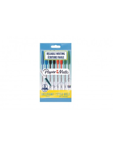 Penna puoch paper mate 1mm ass.te bls. 8pz