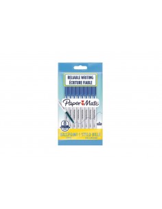 Penna pouch paper mate blue 1mm bls. 8pz