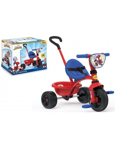 Triciclo Metallo con Asta Spidey