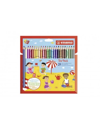 Pastelli colorati Trio Thick 24 pz