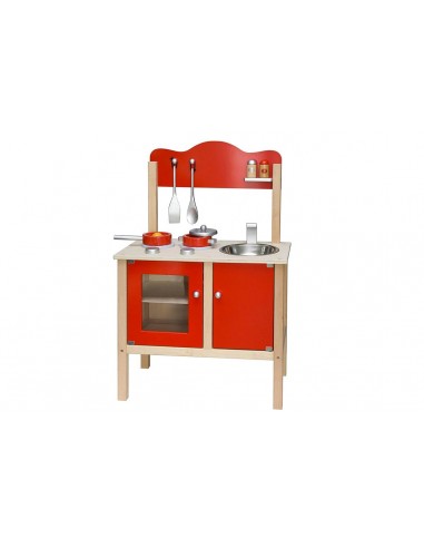 Cucina in legno con accessori