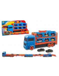Bisarca e Pista Lanciatore 2in1 con 2 Auto