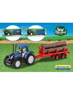 New Holland Trattore con Rimorchio 3 ass